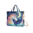 thumbnail image 2 of Corduroy Tote Bag for Women Shoulder Handbags Fashion Ladies Purses Satchel Messenger Bags Strong Unicorn M, 2 of 8
