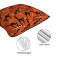 thumbnail image 6 of Halloween Throw Pillow Covers, halloween elements cat Square Pillow Cases with Invisible Zipper for Halloween Decorations, Farmhouse Halloween Decor 20x20, 6 of 7
