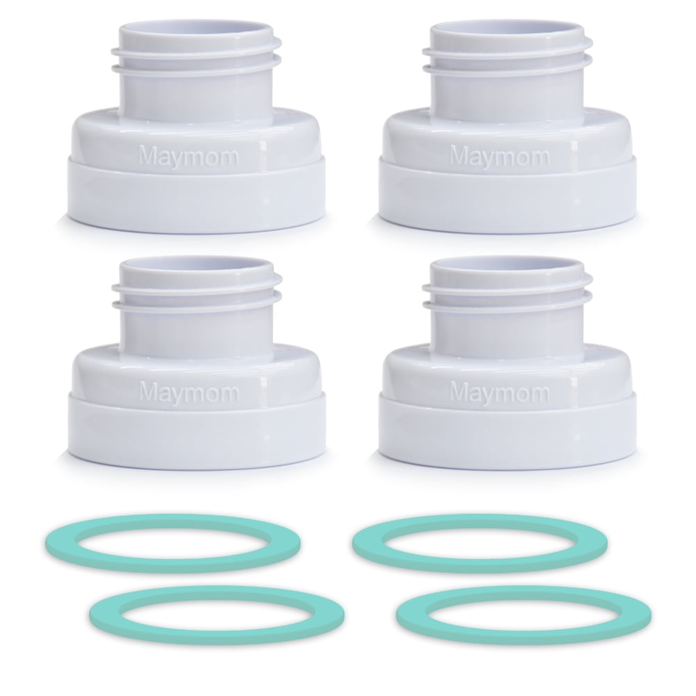 Maymom Conversion Kit Compatible with Selected Medela Breast Pumps to be Compatible with Avent Classic Bottles, Avant Natural PP Bottle and Spectra Wide-mouth Bottles Thread Changer; w Sealing Rings