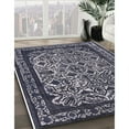 thumbnail image 3 of Ahgly Company Machine Washable Indoor Rectangle Industrial Modern Dark Slate Blue Area Rugs, 8' x 12', 3 of 7