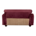 thumbnail image 4 of Innovative Textile Solutions 1-Piece Mason Throw Loveseat Slipcover, Wine, 4 of 4