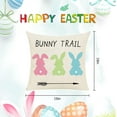 thumbnail image 4 of Easter Pillow Covers 18x18 Inch Set of 4PCS Easter Decorations Bunny Truck Hello Peeps Hip Hop Spring Farmhouse Throw Pillows Cover for Home Decor Easter Decorative, 4 of 6