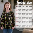 thumbnail image 7 of Uorisanigo Kids Girls Sweatshirt Oversized Funny Christmas Cucumber Quarter Zip Up Sweatshirts School Long Sleeve Pullover Top Drop Shoulder Cropped Pullover Hoodies Fall Clothes, 7 of 7