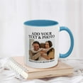 thumbnail image 2 of Valentines Custom Mug with Pictures 11oz Personalized Coffee Mug Gifts for Birthday Valentine's Day Multiple Colors Photo Mugs Personalized Text and Logo tazas personalizadas for Man Woman(Blue), 2 of 8