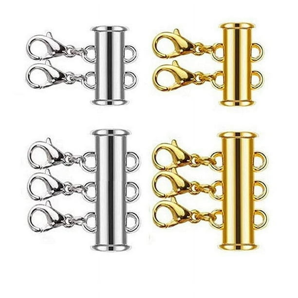 Conector De De Bloqueo De Barra De Tubo Deslizante De Múltiples 6x Para Hallazgos De Bricolaje De Joyería
