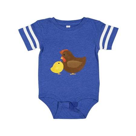 

Inktastic Hen and Chick Farm Animals Gift Baby Boy or Baby Girl Bodysuit