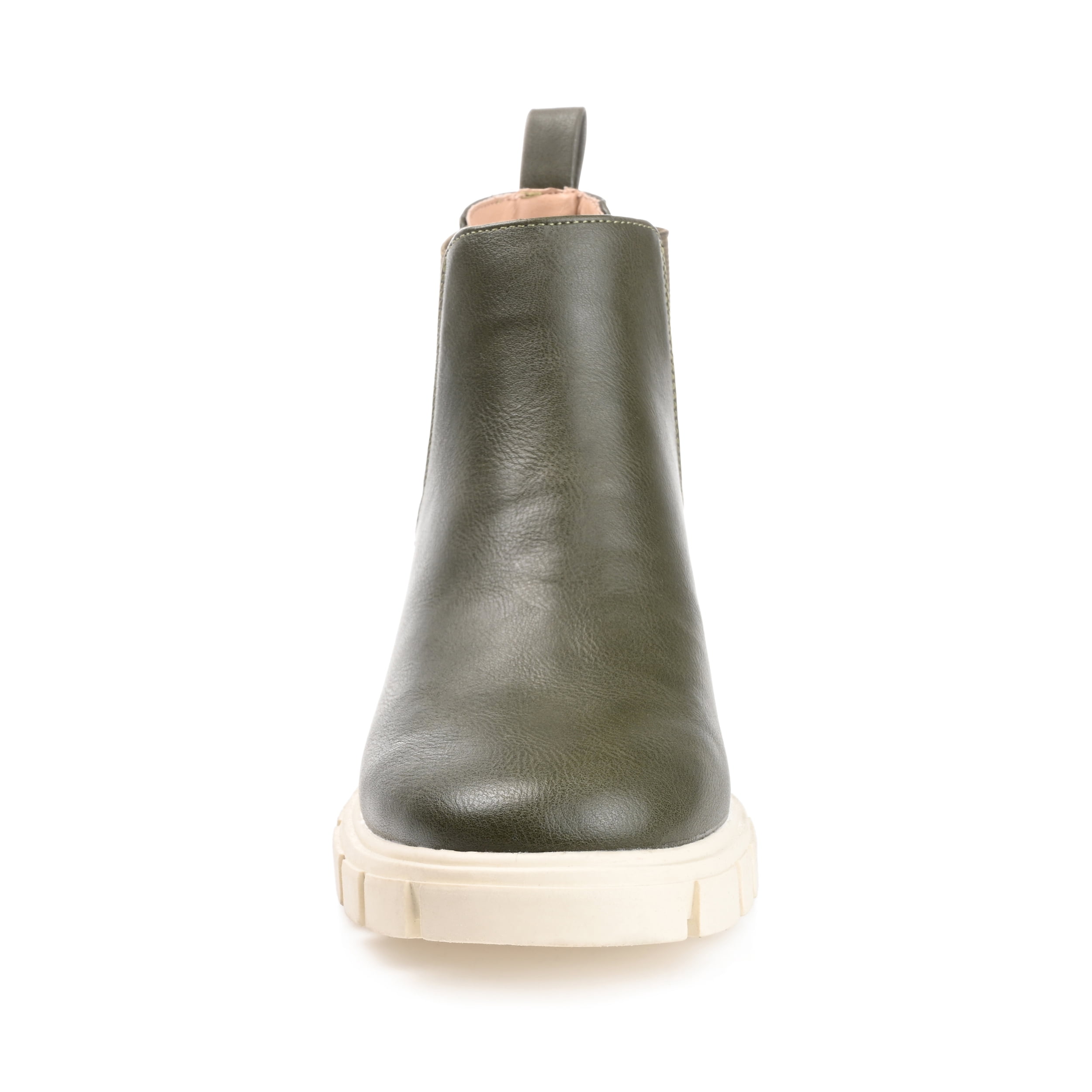 Journee Womens Rorke Pull On Block Heel Booties