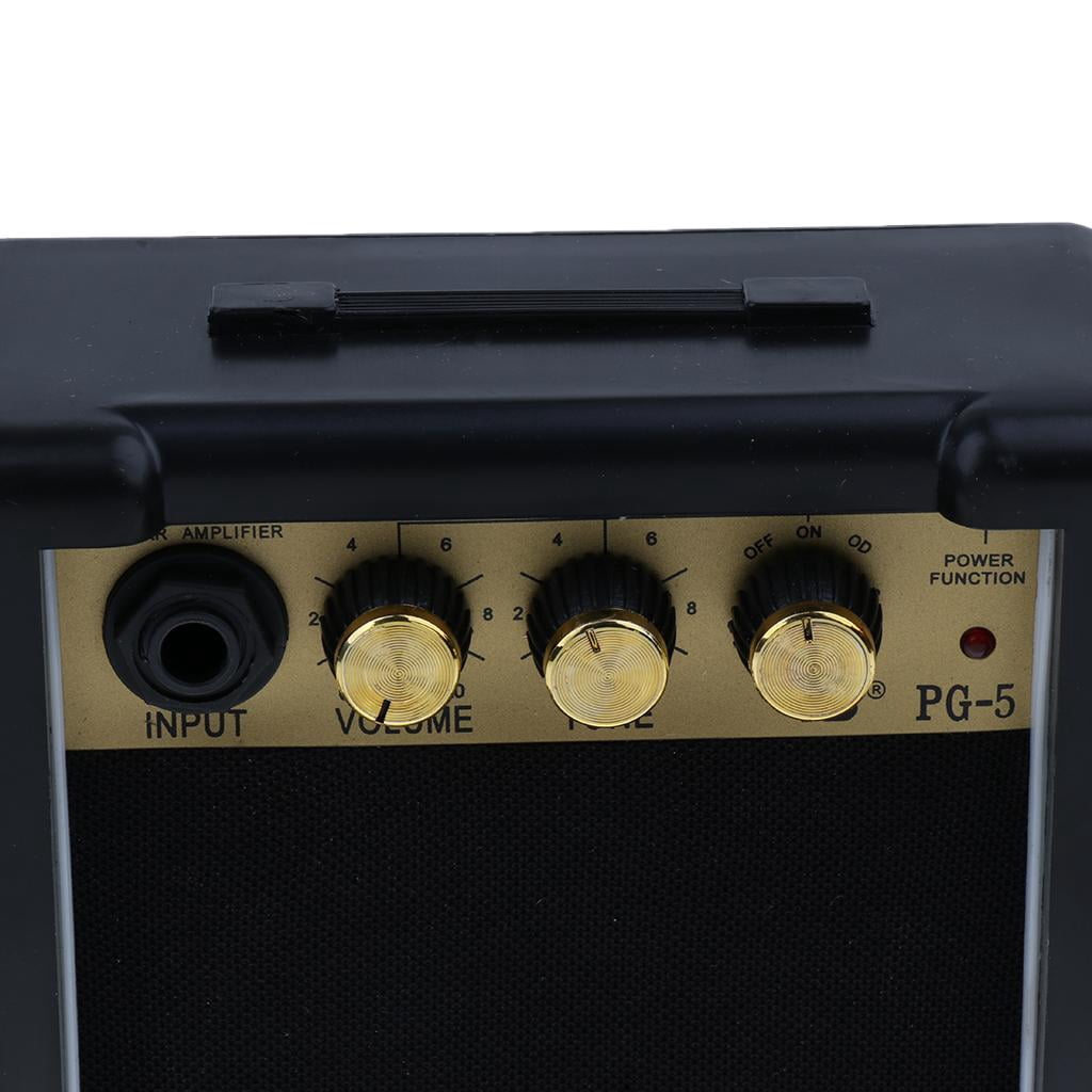 LeeQinersw Guitar Amplifier Mini Amp Portable Amplifier For Electric Guitar, 5W, Battery