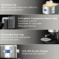 thumbnail image 4 of Moifoi 20-Bar Espresso Machines Semi-Automatic Espresso Machines with Milk Frother Steam Wand, 4 of 9
