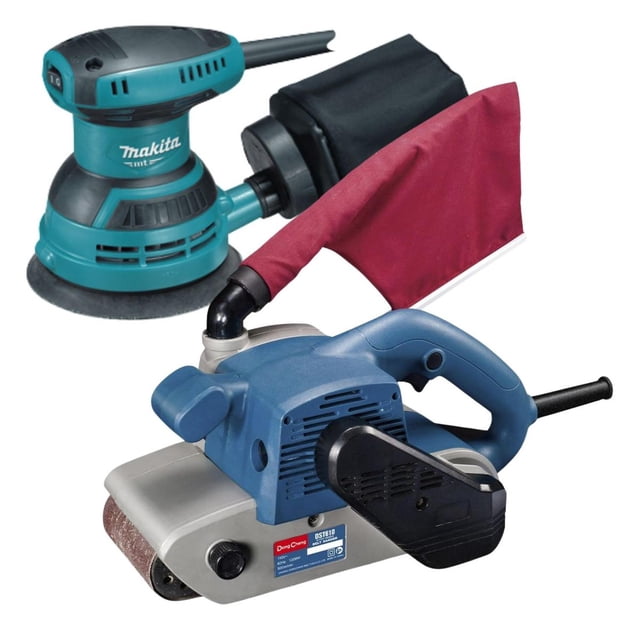 Lijadora De Banda Madera Dc 127v +Lijadora Excéntrica Makita