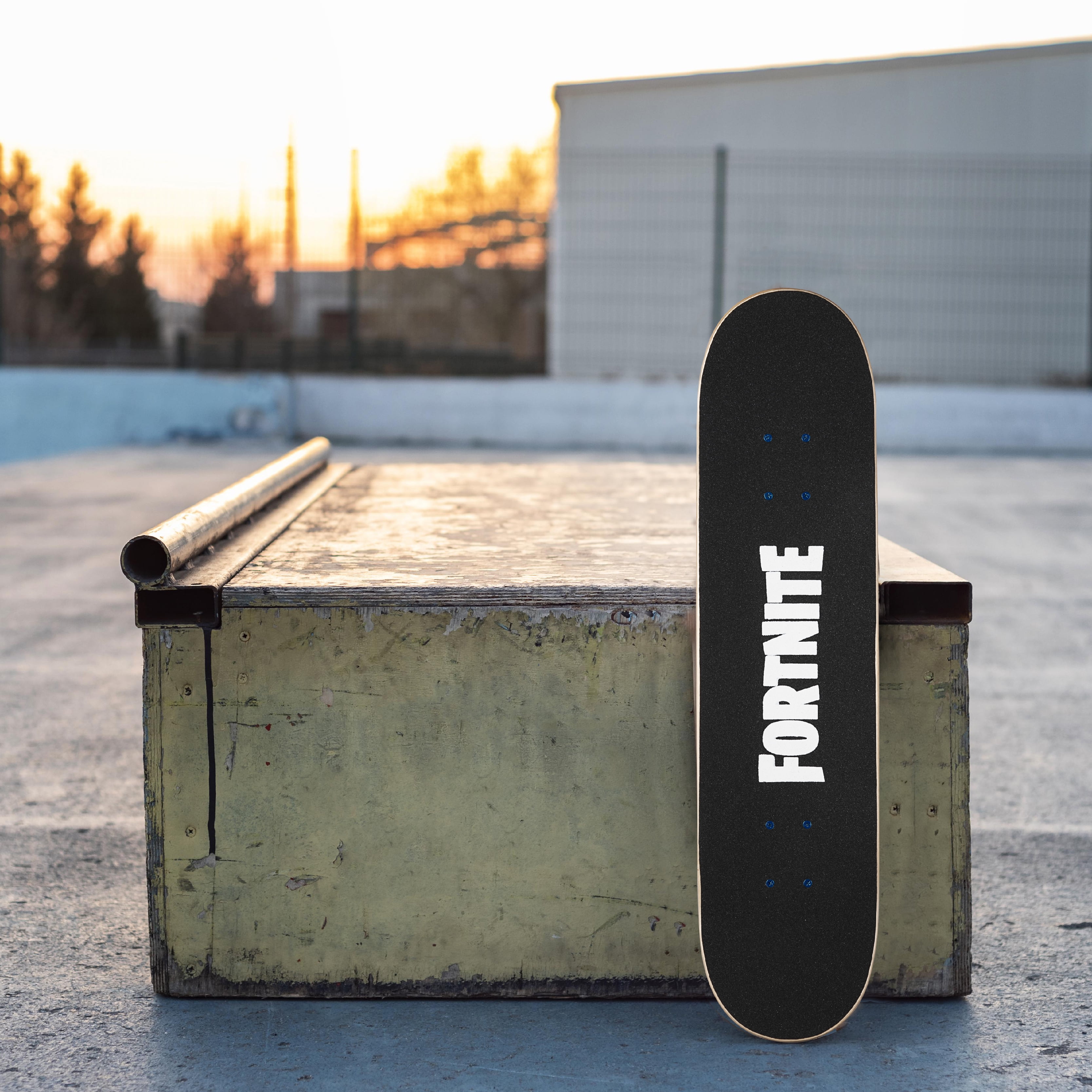 Fortnite Rippley 31" Skateboard; Complete Skateboard for Teens (Bonus: Nite Life Wrap)