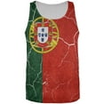 thumbnail image 1 of Distressed Portuguese Flag All Over Mens Tank Top Multi SM, 1 of 2