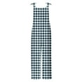 thumbnail image 4 of lcziwo 2025 Summer Fashion Overalls for Women Plus Size Hippie Jumpsuits Plaid Printed Spaghetti Strap Cute Romper Bib Romper with Pockets Lightning Sales Today Dark Blue S, 4 of 6