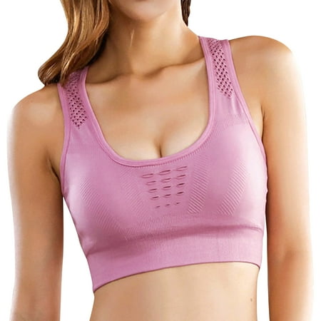 

NRUDPQV women sports bras strappy padded medium support yoga bra workout bra workout tops for women
