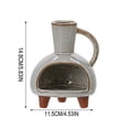 thumbnail image 3 of Portainciensos de cerámica con chimenea, pequeño difusor de aroma tipo chimenea, hecho a mano, versátil para sahumerios, conos de incienso y resinas, decoración para el hogar., 3 of 6