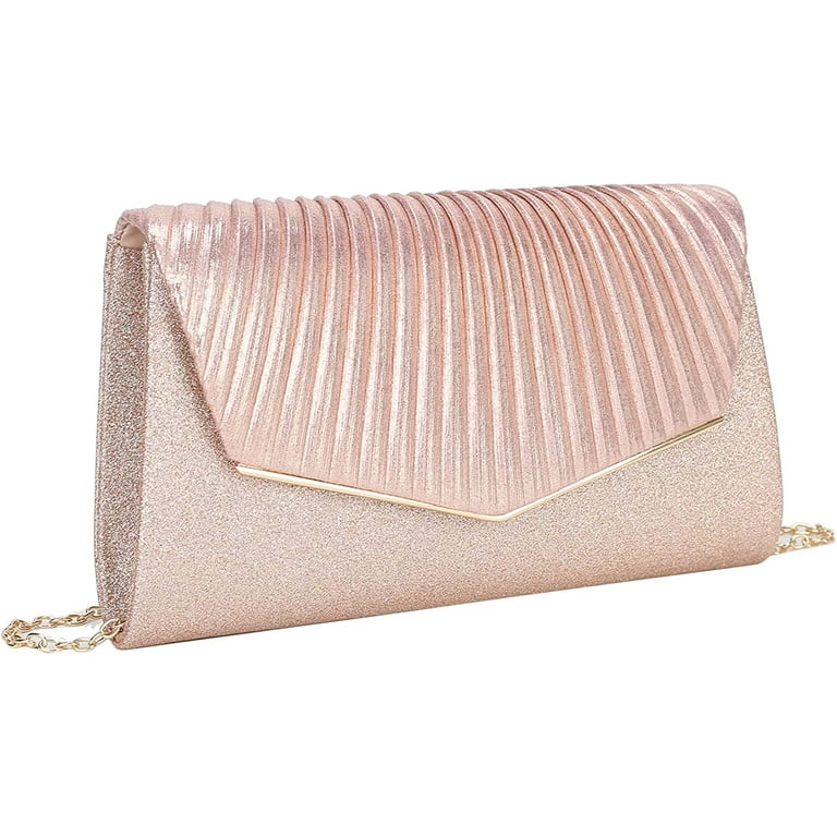 Wedding Beige Evening Purse Cream Beige Gold Embroidered Rose