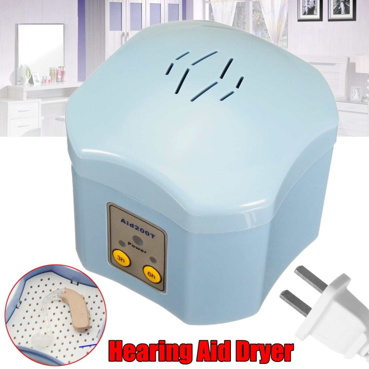 220V 8W Hearing Aid Dryer Drying Case Box Electrical Drybox