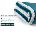 thumbnail image 6 of PAVILIA Plush Sherpa Fleece Throw Blanket Teal Blue | Soft, Warm, Fuzzy Turquoise Throw for Couch Sofa | Solid Reversible Cozy Microfiber Fluffy Blanket, 50x60, 6 of 7
