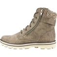 thumbnail image 3 of Women's Cliffs by White Mountain Kelsie Side Zip Boot Stone Textile 5.5 M, 3 of 6