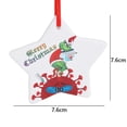 thumbnail image 2 of Decoraciones De Adornos Navideños Con Cubierta Facial Árbol De Navidad Colgante Redondo De Cerámica Colgante Con Tema De Vacuna Regalo Para La Familia Noticed AP006894-06, 2 of 6