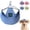 Blue, variant on Dog Baseball Cap with Ear Holes, Adjustable Canvas Sun Hat for Small Medium Dogs