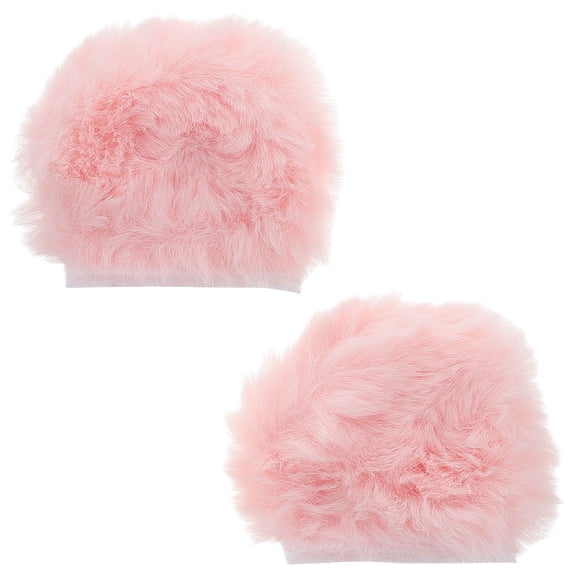 SWETRACE 1 Pair Pink Plush Bear Ear Shape Decorative Bear Ears for Motorcycle Riding