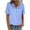 *Blue, variant on Women's Lapel Button Down Shirts,Ladies Short Sleeve Blouses,Summer Stretchy Breathable Tops for Women,Blue,S-2XL