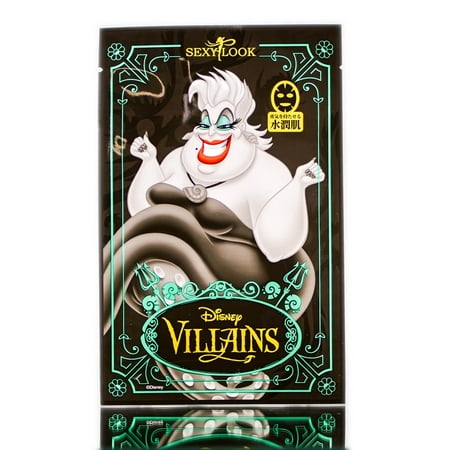 Sexy Look Disney Villains Ursula Black Mask - Option: 1 pc