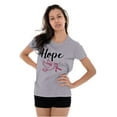 thumbnail image 3 of Breast Cancer Awareness Hope Dove Womens Slim Fit Graphic Tee Brisco Brands S, 3 of 5