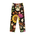 thumbnail image 4 of Easygdp Sunflowers Mushrooms Men's Pajama Pant, Sleep Elastic Waistband Lounge Pants - Small, 4 of 9