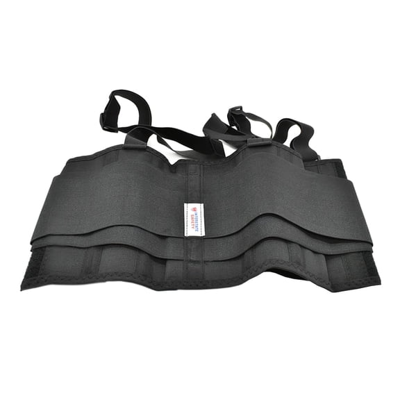 Interstate Safety 40150-S Economy Double Pull Elastic Back Support Belt with Adjustable Shoulder Straps - Small