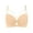 Khaki, variant on Women's Push Up Bra Solid Color Lace Underwire Comfortable Soft Support Everyday T-Shirt Bra 34B-38E