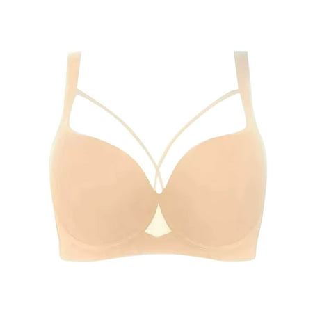 SMihono Comfort Minimizer Bra for Women - Premium Full Coverage Bra with Underwire - Available in Plus Sizes Khaki 38E