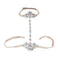 thumbnail image 2 of Qarigey Cadena de cuerpo de cristal, collar de cintura a la moda, decoración centelleante, collares encantadores cómodos, accesorios para fiesta de Ropa, zapatos y accesorios Miscelánea AB colorido Qarigey AP015049-03, 2 of 6