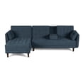 thumbnail image 4 of Sofá Cama Modular Reversible de Velvet Olivo Beehive Memory Foam Modelo Annara Makora, 4 of 9