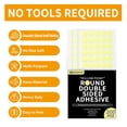 thumbnail image 2 of Adhesive Dots Focusound, paquete de 300 puntos amarillos para paneles de espuma, 2 of 8