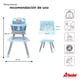 thumbnail image 5 of Silla Alta 4 en 1 D'Bebe  Grow With Me Gris, 5 of 7