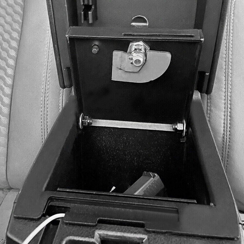 Kojem Center Console Gun Safe Storage Box Lock Console Safe Vault Compatible with 2016-2021 Toyota Tacoma Replacement for 00016-35986 17 18 19 20