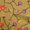 Dark Mustard, variant on oneOone Velvet White Fabric Leaves & Clover Sewing Material Print Fabric By The Yard 58 Inch Wide