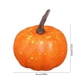 thumbnail image 3 of Artificial Mini Foam Pumpkin, Fake Pumpkins for Fall, Halloween, Thanksgiving Table Centerpiece, Home Decor, 3 of 6