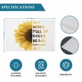 thumbnail image 6 of Yellow Sunflower Placemats Set of 8, Floral Rustic White Quotes Placemats for Dining Table, Place Mats for Kitchen Tabletop, Waterproof Wipeable Dining Table Mats Set, 6 of 9