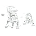 Monbebe Lynx 6 in 1 Modular Travel System Stroller and Infant Car Seat