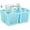 Blue, variant on Portable Shower Caddy Basket with Compartments, Plastic Divided Cleaning Caddy Organizer Storage Tote with Handle for Bathroom, College, Dorm Room Essentials, White