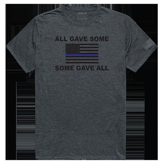 All Gave Some Tactical Graphic Tee Shirt, Heather Charcoal - 2XL