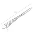 thumbnail image 5 of SPRING PARK Stainless Steel Ball Whisk for Kitchen Cooking- 10 Inch and 12 Inch Wire Egg Manual Mixer Whisk Set for Beater Sauces, Cream, Blending, Stirring, Whisking, Beating, 5 of 7