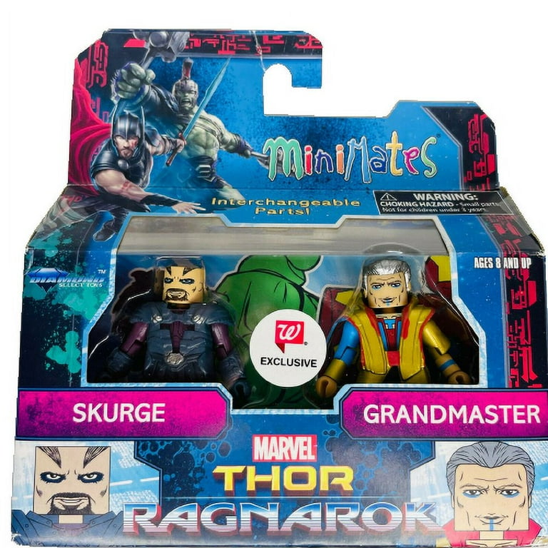 Marvel Minimates Thor Ragnarok Skurge Grandmaster Figure Set Walgreens Exclusive
