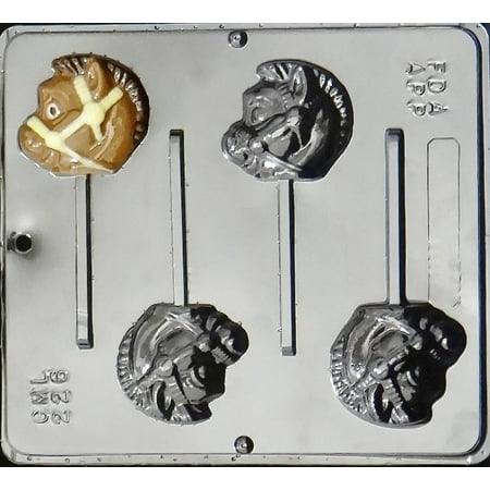 - 226 Pony/Horse Head Lollipop Chocolate Candy Mold