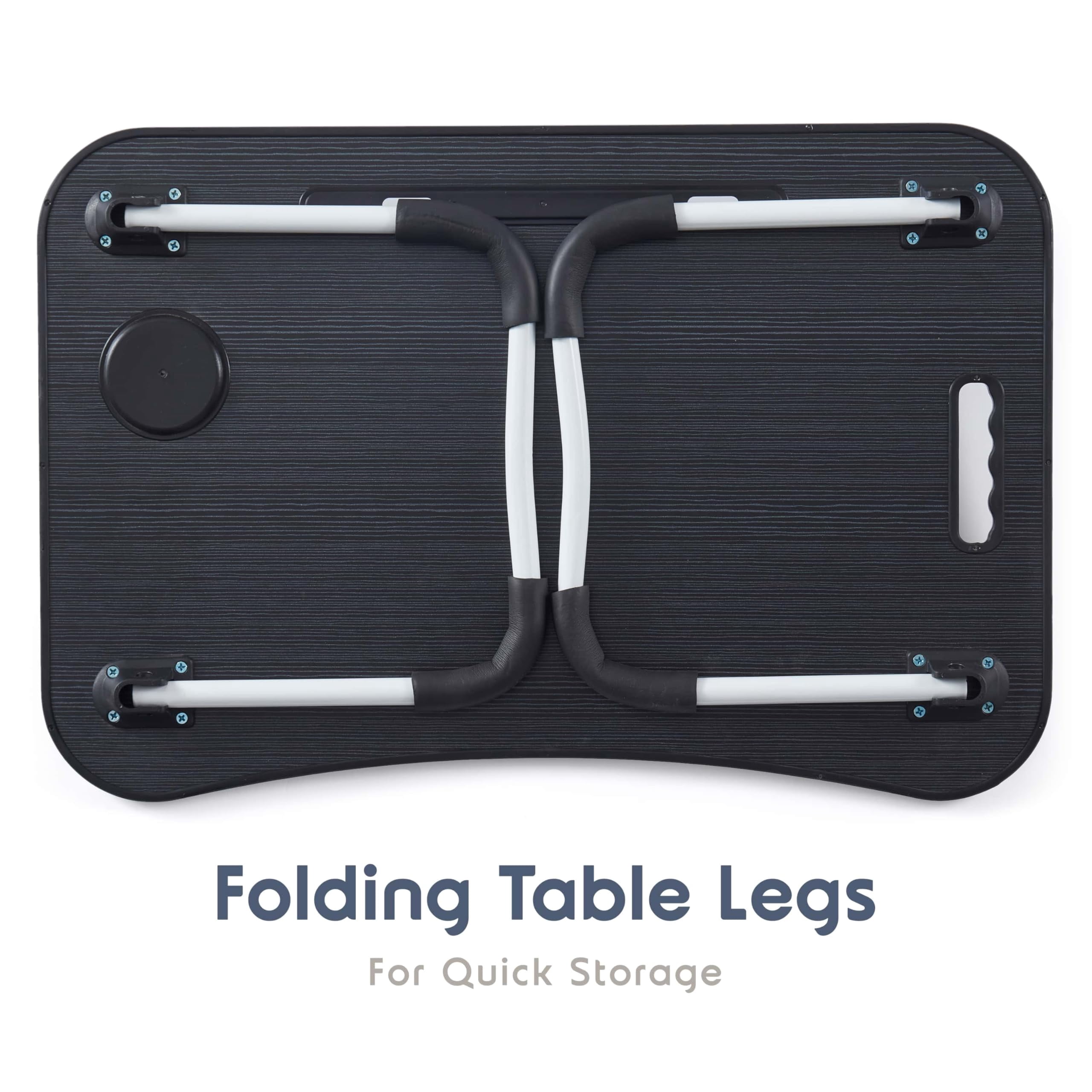 Laptop Bed Tray Table  Adjustable Stand Portable Lap Desks With Foldable Reading Desk For Sofa Couch Floor - Large