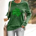 CUNSOUTH Fourth of July Sweatshirt Women's St. Day Flower Fashion Round