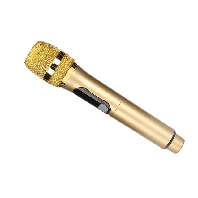 1, 600Hz To 800KHz Handheld Microphone with LED Screen, Plug and Play, Suitable for 6.35mm and 3.5mm Interface Equipment, 50m Receiving Distance, ABS Material